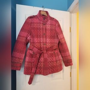 Fall Plaid Quilted Coat